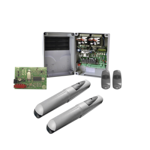 Kit de operadores AXO 5024 Para puertas Abatibles de hasta 5 Metros y 400 Kg de peso por hoja