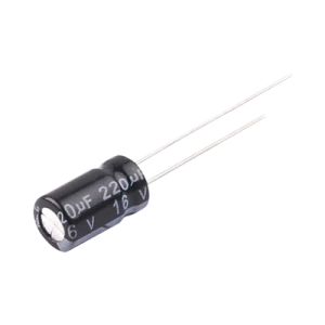 Capacitor Elecrolítico Radial, 220 µFd, 16 Vcd