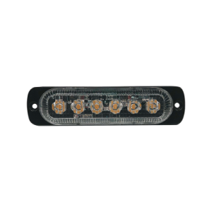 Luz direccional con 6 LEDS, color ambar, 12-24 VCD