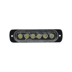 Luz direccional con 6 LEDS, color claro, 12-24 VCD