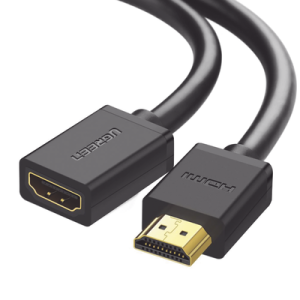 Cable extensor HDMI de 0.5M / 4K@60Hz / 3D / HDR / Macho a Hembra / Núcleo de cobre estañado / Transmisión estable.