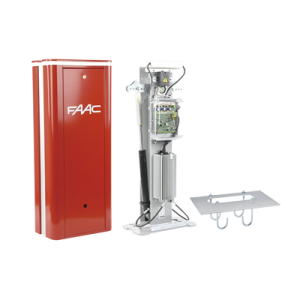 Kit de Barrera Vehicular FAAC B680H uso Continuo / Apertura 1.5-6s / Soporta Brazo de 2-8 metros / Incluye gabinete y ancla