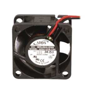 Ventilador Axial, sin Escobillas de 40 X 40 X 20 mm, Rodamiento de Baleros, Cables de 30 cm, 12 Vcd, 100 mA, 8.8 CFM.