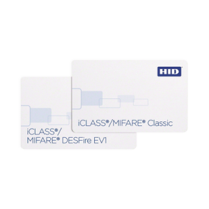 Tarjeta DUAL iClass + Proximidad 2021/ PVC Compuesto/ Garantía de por Vida/ Perforada Verticalmente