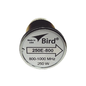 Elemento de 250 Watt en Línea 7/8" para Wattmetro BIRD 43 en Rango de Frecuencia de 800 a 1000 MHz.