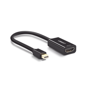 Convertidor Mini Display Port a HDMI / 4K@30Hz / Blindaje interno múltiple / Carcasa ABS / Longitud de 25 cm