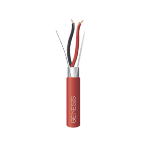 Bobina de Cable 2 x 18 AWG FPLR para Incendio y Evacuación / 305 mts / Resistente a la Luz Solar / Con Blindaje / Uso Interior