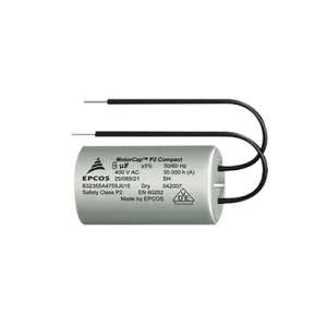 CAPACITOR DE ARRANQUE DE 8uF, 400V CON CABLES PARA BARRERA SERIE 615