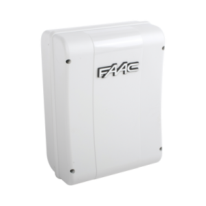 Cuadro de mando FAAC E024S para operadores abatibles FAAC S418 y FAAC 770N