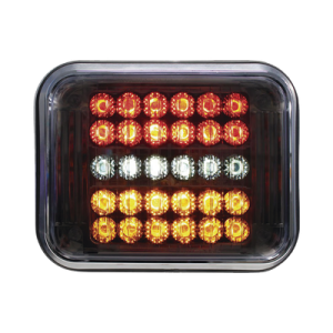 Bisel de luz led 7x9  con  funciones de  parada / giro / cola / reversa todo en uno
