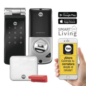 Kit de Hub con Cerradura YDF40: Código, Biometria y apertura Smartphone en cualquier parte el Mundo