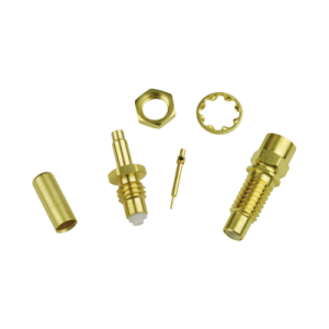 Conector Jack SMC de Anillo Plegable para Cable RG-316 y Montaje en Chasis.