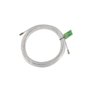 Jumper Coaxial con Cable Tipo RG-6 en Color Blanco de 9.14 Metros de Longitud y Conectores F Macho en Ambos Extremos. 75 Ohm de Impedancia.