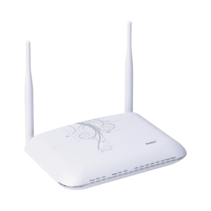 ONU GPON, WiFi 2.4 GHz, MIMO 2X2, 4 Puertos Gigabit Ethernet, conector SC/UPC