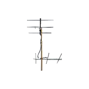 Juego de 2 Antenas Bi-direccionales reforzadas de 3 elementos para TV.