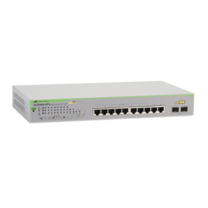 Switch PoE+ Gigabit WebSmart de 10 puertos 10/100/1000 Mbps (2 x Combo) + 2 puertos gigabit SFP (Combo), 75 W