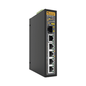Switch Industrial PoE+ administrable Web SMART de 5 Puertos 10/100/1000 Mbps (4 Puertos son PoE+) + 1 puertos SFP, 90 W