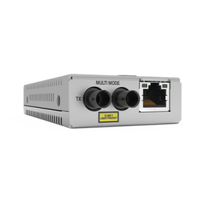 Convertidor de medios Fast Ethernet a fibra óptica, conector ST, monomodo (SMF), versión TAA (Trade Agreement Act)