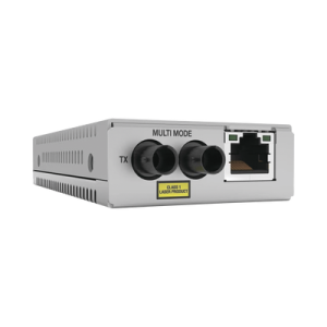 Convertidor de medios Fast Ethernet a fibra óptica, conector ST, multimodo (MMF), distancia hasta 2 km