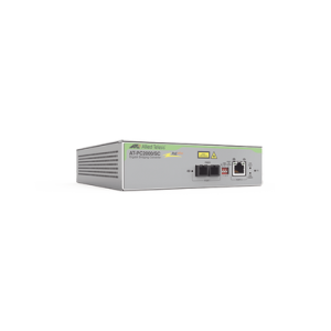 Convertidor de medios Gigabit Ethernet PoE+ a fibra óptica, conector SC, multimodo (MMF), distancia hasta 550 m