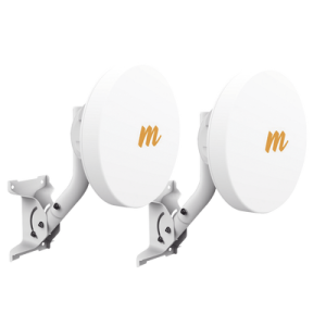 Kit de 2 Radios Backhaul PTP hasta 750 Mbps, 4.9 - 6.2 GHz, Antena 20 dBi Integrada, MIMO 2x2:2, IP55, Alta capacidad  y baja latencia, Monitoreo a través de la nube