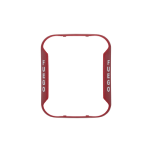 Bisel para Sirenas, Estrobos y Sirenas-Estrobos de Montaje en pared / Color Rojo / Texto en Español / Paquete con 5 Piezas