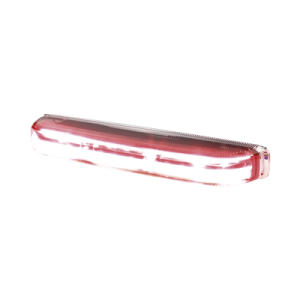 Luz direccional led con montaje: color- dual , estrecho, superficie y rejilla, 69 patrones de flash, 12-24vdc, rojo / azul