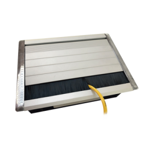 Caja universal vacía de 1 módulo para instalación en escritorio (voz, datos, vídeo, contactos eléctricos), (No incluye accesorios)