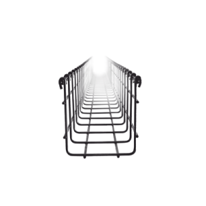 Charola tipo malla 105/100 mm, con acabado Electro Zinc,  hasta 167 cables Cat6, tramo 3 m