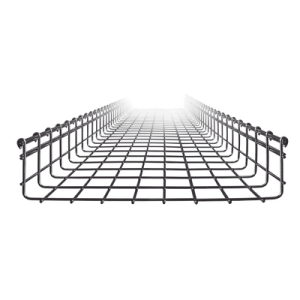 Charola tipo malla 105/400 mm, con acabado Electro Zinc, hasta 668 cables Cat6, tramo 3 m