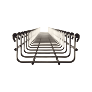 Charola tipo malla 54/100 mm, con acabado Acero Inoxidable 304L, hasta 86 cables Cat6, tramo 3 m