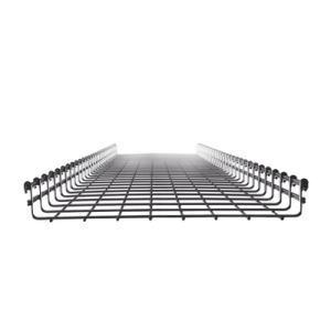 Charola tipo malla 54/400 mm, con acabado Electro Zinc, hasta 344 cables Cat6, tramo 3 m