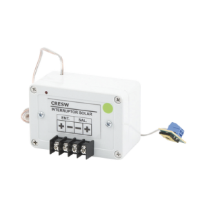 Fotocelda/Interruptor solar 12 VCD con Capacidad de 10 Amp. ¡Encienda Equipo al Caer la Noche Automáticamente!