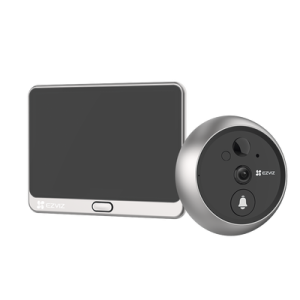 Timbre Con Mirilla y Pantalla Wi-Fi de Batería Recargable / Para Instalarse en Puerta / Cámara 2MP / Detección de Movimiento Humano / Audio de Dos Vías / Soporta MicroSD 256 GB