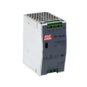 Fuente de poder 48Vcd, 120W, 2.5A, industrial conmutada montaje en din riel