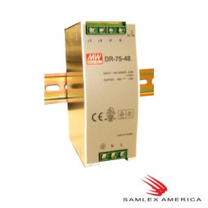 Fuente de poder 24Vcd, 75W, 3.2A, industrial conmutada montaje en din riel
