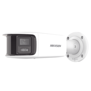 [ PROTECCIÓN ACTIVA ] Bala IP Panorámica 8 Megapixel / 180° / Lente 4 mm / Imagen a Color 24/7 / PoE / WDR 130° / IP67 / ACUSENSE / Protección Activa (Luz Estroboscópica y Alarma Audible) / 40 mts Luz Blanca