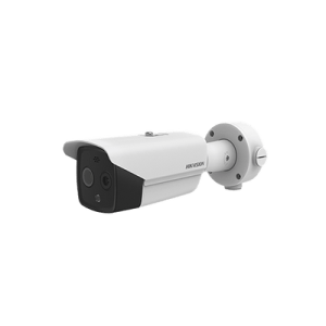 Bala IP Dual / Térmica 9.7 mm (160 x 120) / Óptico 8 mm (4 Megapixel) / DETECCIÓN DE PERSONAS 285 m /40 mts IR / Exterior IP67 / PoE / Termométrica / Detección de Temperatura / Sirena y Luz Inte / Micro SD 32 GB Incluida