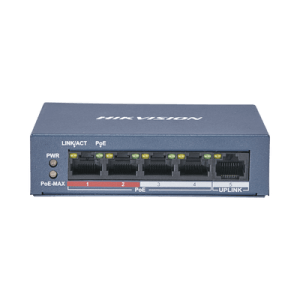 Switch PoE+ / No Administrable / 4 Puertos 10/100 Mbps PoE+ (hasta 250 m) + 1 Puerto 10/100 Mbps Uplink /  35W
