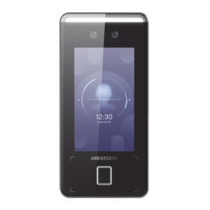 Terminal WiFi de Reconocimiento Facial ULTRA RÁPIDO (IP65) / Hasta 1.5 mts en lectura / Soporta P2P Hik-Connect / 3,000 Usuarios /QR y Videoportero (ambientes de bajo ruido)