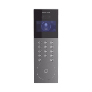 Videoportero IP Multiapartamento con Reconocimiento Facial / Llamada a App HikConnect / Protección IP65 / Apertura por Rostro, Tarjeta o App
