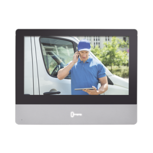 Monitor IP Touch Screen 7" para Videoportero IP Modular / Cristal Templado / Vídeo en Vivo / Apertura Remota / llamada entre monitores / Audio de dos vías