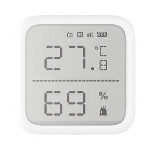 (AX PRO) Detector de Temperatura y Detector de Humedad Inalámbrico / 2.7" de Tamaño / Uso en Interior / Rango de Detección desde -35°C hasta 99°C