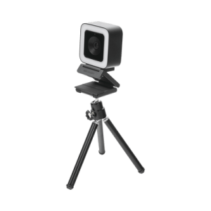 Cámara Web ALTA DENIFICIÓN (1080p) / Aro de Luz Interconstruido / Gran Angular / Micrófono Integrado / Conector USB de 2 mts / Fácil de Instalar / Reducción de Ruido Inteligente