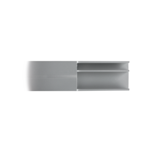 Canaleta de aluminio línea X color blanco, 53 x 14,66 mm, tramo de 2 metros