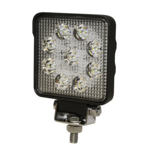 Luz de Trabajo Cuadrada Ultra Brillante, 9 led,1450 lumenes, 12-24 Vcd