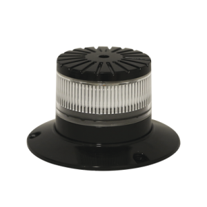 Baliza LED compacta discreta, domo claro,  color Ambar