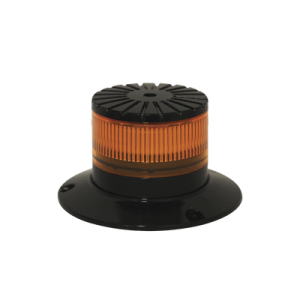 Baliza LED compacta discreta, domo ambar, color ambar