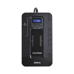 UPS de 850 VA/510 W, Topología Standby con Modo Ahorrador ECO, Entrada 120 Vca NEMA 5-15P, Con 12 Tomas NEMA 5-15R