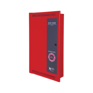 Amplificador Inteligente de 125 Watts para Sistema de Evacuación por Voz, con Fuente de Alimentación y Respaldo de Batería